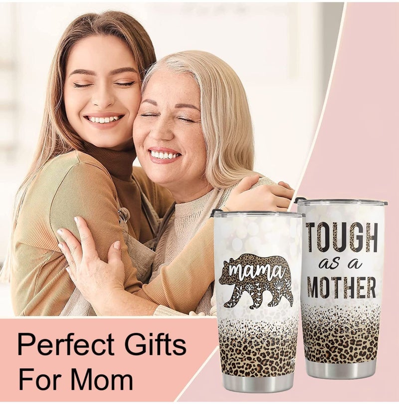 Macorner Macorner Mothers Day Gifts - Birthday Gifts for Mom Nana & Mothers Day Gifts From Daughter Son - Mom Gifts Mother's Day Christmas Gifts For Women Mom Grandma - Stainless Steel Bear 20oz Tumbler  - Image 2
