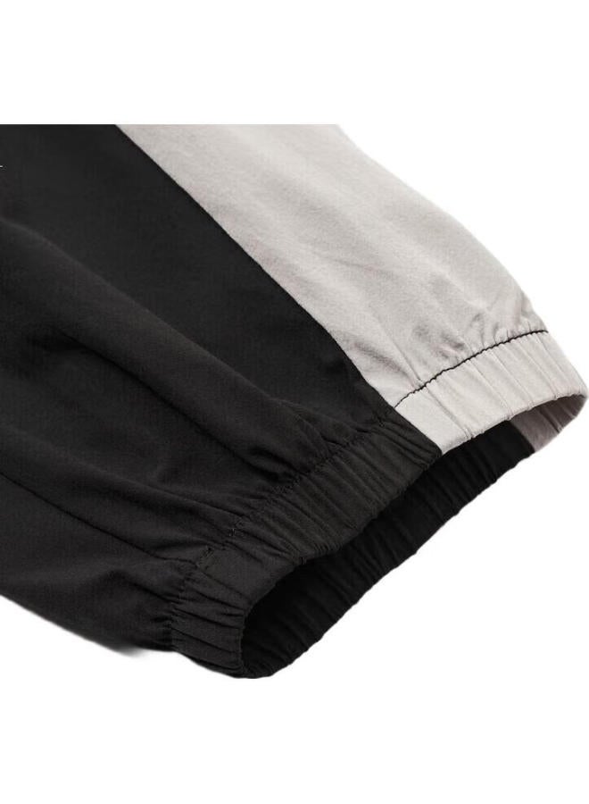 Mqd Boys' Summer New Casual Color Block Long Pants Black 160 - Image 1