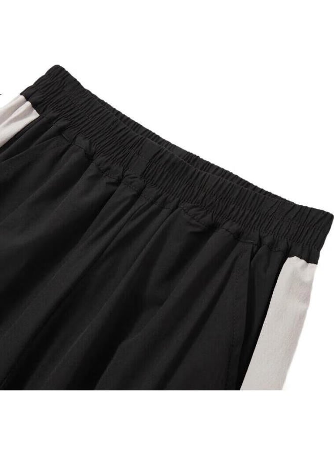 Mqd Boys' Summer New Casual Color Block Long Pants Black 160 - Image 2