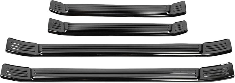 Black Brushed Door Sill Protector Scratch Stainless Steel Scuff Plate Trim For Tacoma 2024 - Image 4