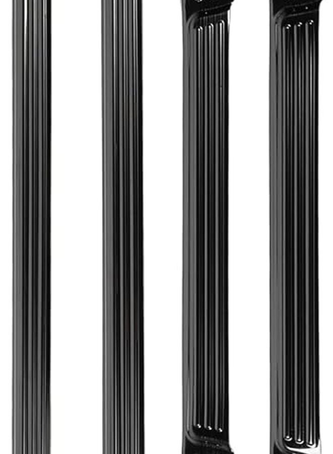 Black Brushed Door Sill Protector Scratch Stainless Steel Scuff Plate Trim For Tacoma 2024 - Image 2