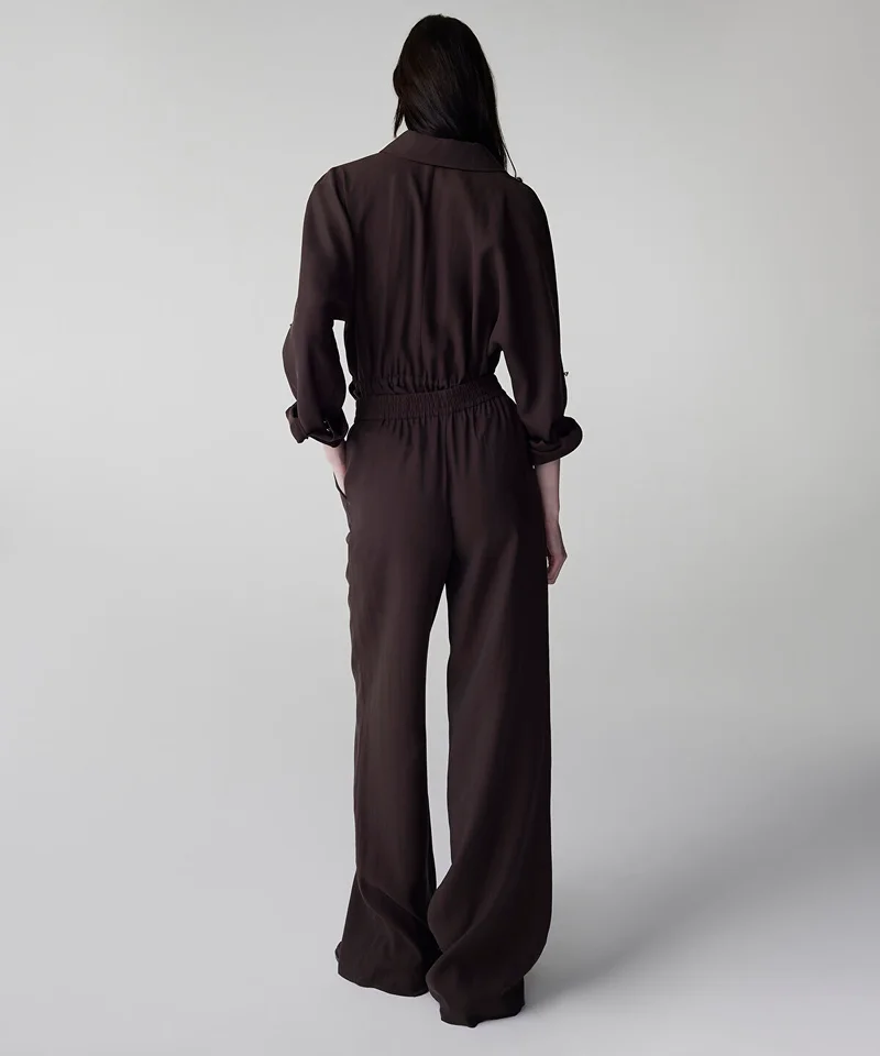 Ipekyol  Elastic Waist Wide Leg Trousers for Women | Best Price UAE