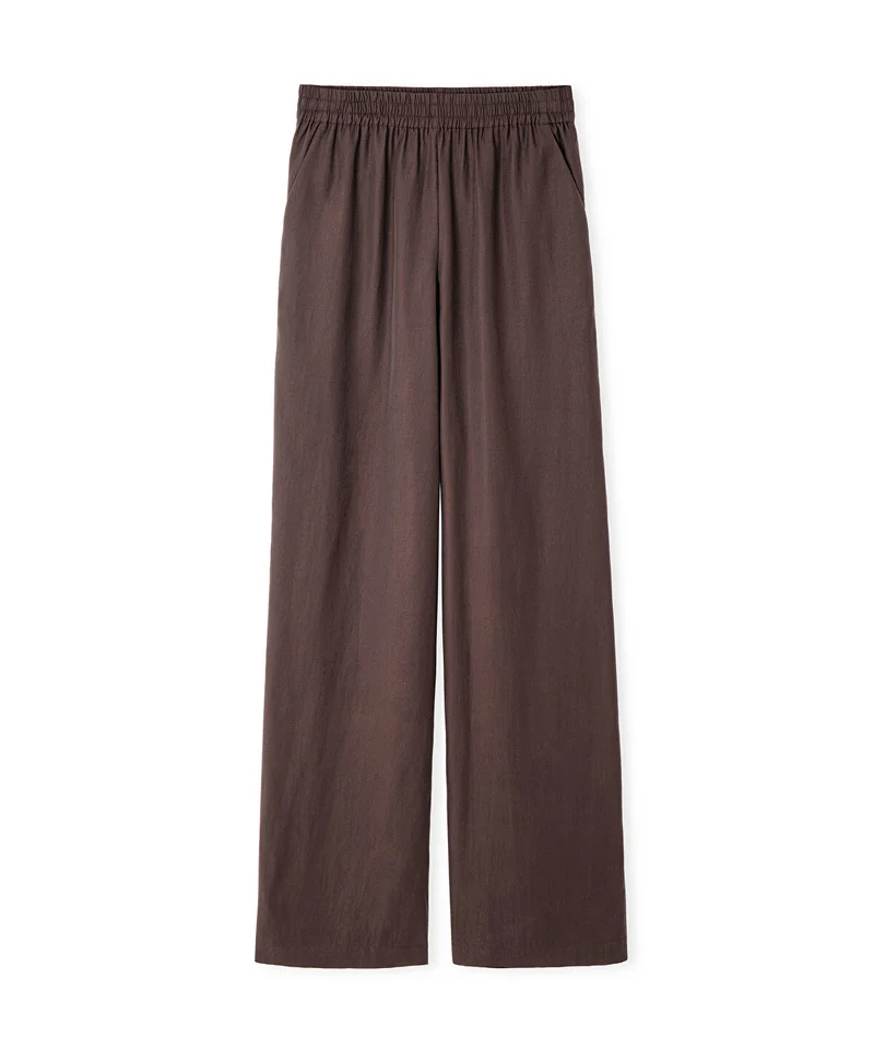 Ipekyol  Elastic Waist Wide Leg Trousers for Women | Best Price UAE
