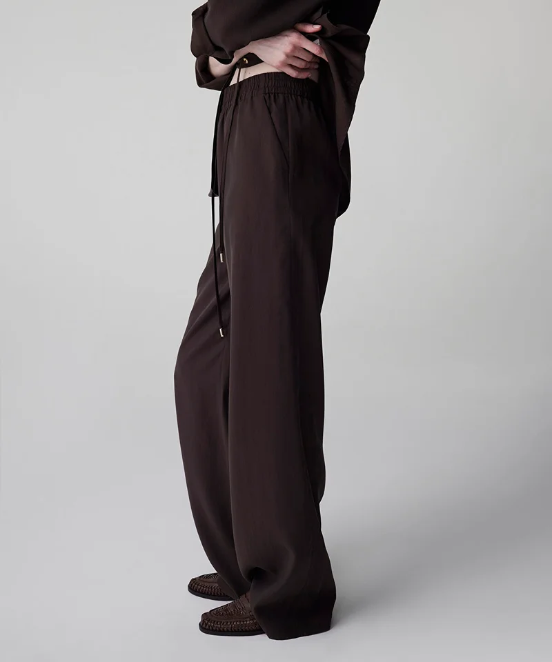 ايبيكيول Elastic Waist Wide Leg Trousers