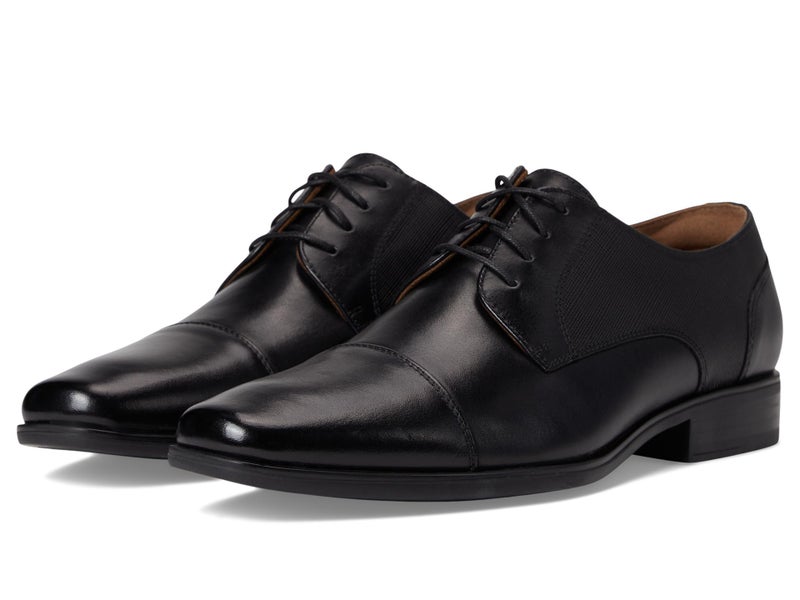 Florsheim Jackson Cap Toe Oxford Formal Shoe for Men - Leather Upper with Man-Made Lining, Snipped Toe, and Blind Eyelets Black 9 M (D) - Image 2