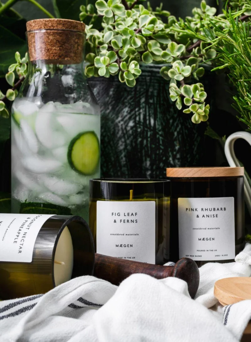 Maegen Orchard Candle - Genovese Basil & Lemon