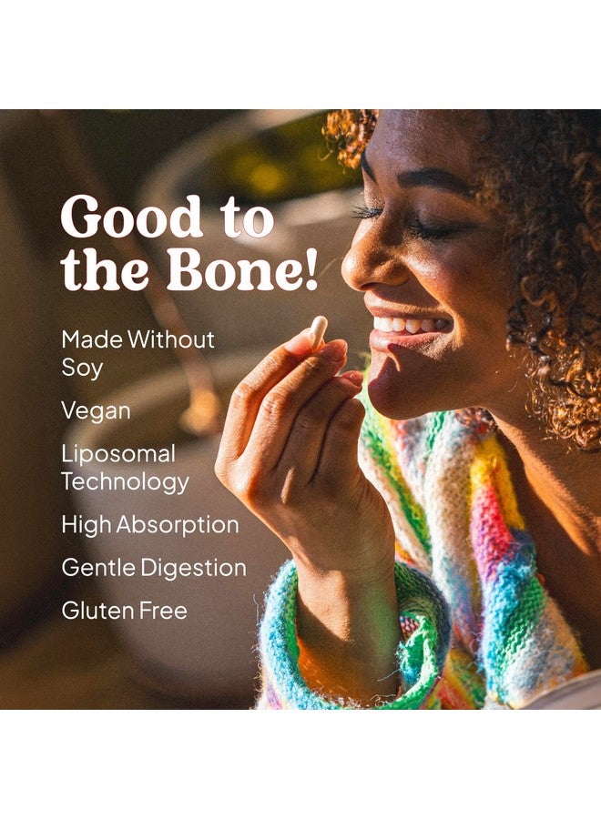 KAL كال كالسيوم ليبوسومال 500 ملغ، مكمل كالسيوم عالي الامتصاص، دعم كالسيوم أساسي، نباتي، خالي من الغلوتين، بدون صويا، 30 حصة، 90 كبسولة نباتية - Image 4