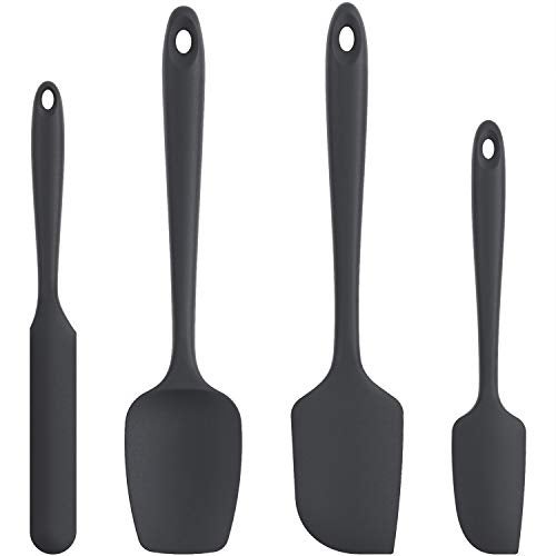 U-Taste Silicone Spatula Set with 600 Degrees Fahrenheit Heat Resistant (Black) - Image 1