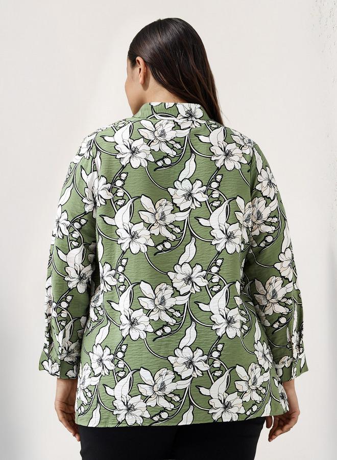  أولا بوبكن قميص بطبعة زهور مقاس كبير من أولا بوبكن - Image 3