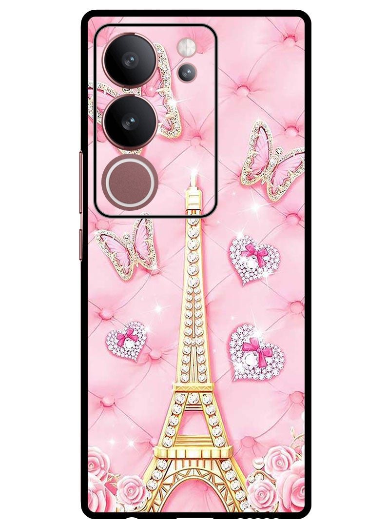 Theodor Protective Case Anti Scratch Shock Proof Bumper Cover For Vivo V29 - V29 Pro Eiffel Tower (2) - Image 1