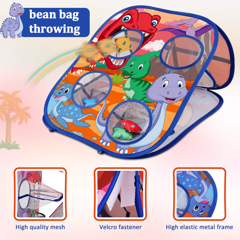 Toyk Dinosaur Bean Bag Toss Game Toy Outdoor Toss Game, Family Party Party Supplies for Kids, Gift for Boys Birthday or Christmas for Toddlers Ages 3 4 5 6 Year Old - Image 2