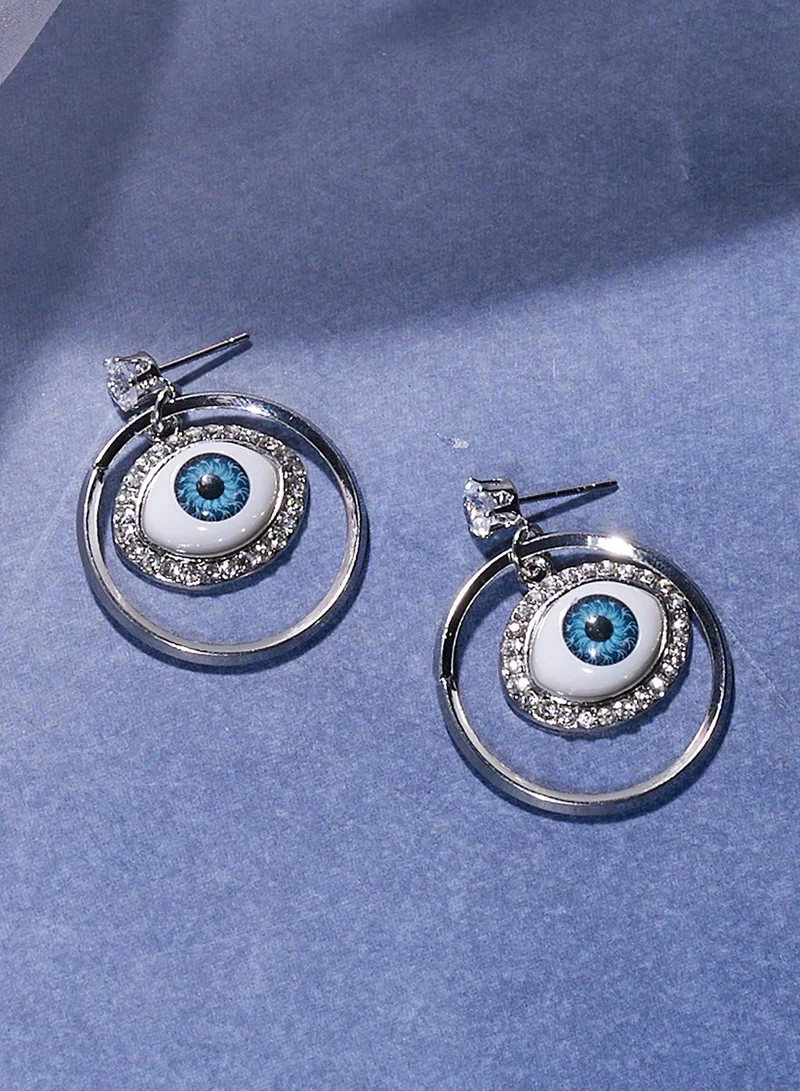 SOHI Stones Studded Contemporary Artificial Stud Earring Jewellery