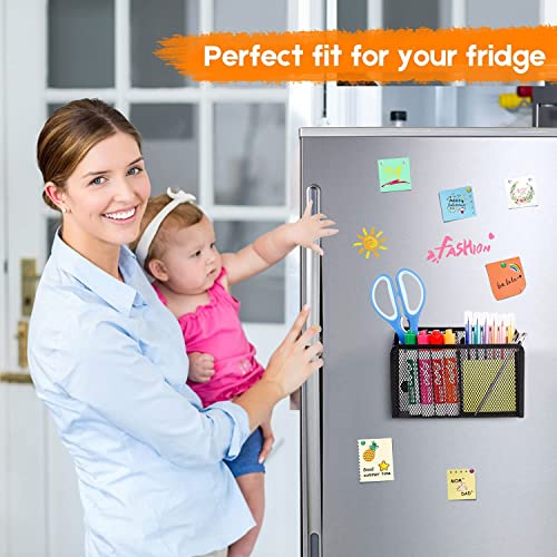 MeRaYo Magnetic Pen Holder Pen Stand Stationery Organizer Desk Organizer for Office Table Marker Holder for Whiteboard, Refrigerator, Locker and other Metal Surfaces - Image 3