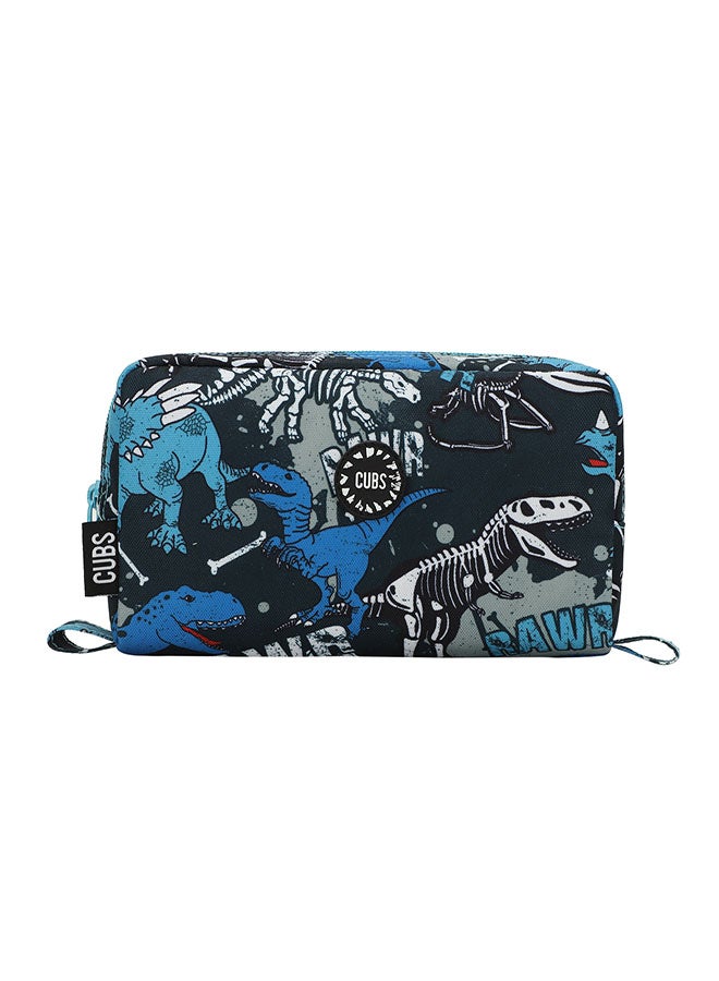 CUBS Dinosaur Print Waterproof pencil case pouch with zip closure - Image 1