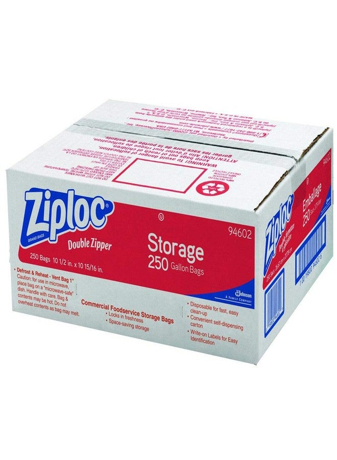 Ziploc 682257 1 Gal. Ziploc Double Zipper Storage Bags (250/Box)