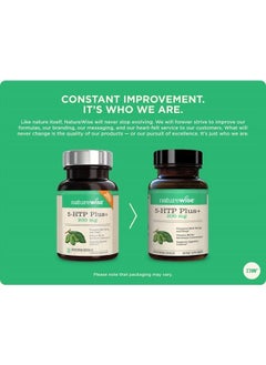 NatureWise 5-HTP 200Mg Mood Support, Natural Sleep Aid Helps Promote Healthy Eating Habits, Easy-to-Digest Delayed Release Capsules Enhanced w/ Vitamin B6, Non-GMO (1 Month Supply - 30 Count)  - Image 5