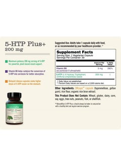 NatureWise 5-HTP 200Mg Mood Support, Natural Sleep Aid Helps Promote Healthy Eating Habits, Easy-to-Digest Delayed Release Capsules Enhanced w/ Vitamin B6, Non-GMO (1 Month Supply - 30 Count)  - Image 4