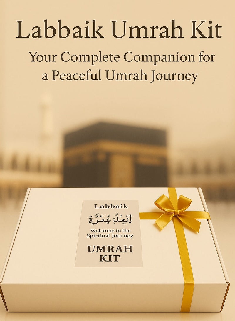 Labbaik Premium Umrah & Hajj Ihram Travel Kit for Men –Includes Ihram, Prayer Mat, Digital Tasbeeh Counter, Backpack, Scissor, Toothbrush, Nail Cutter, Zamzam Bottle, Prayer cap & Waist Bag (10 Items) - Image 3
