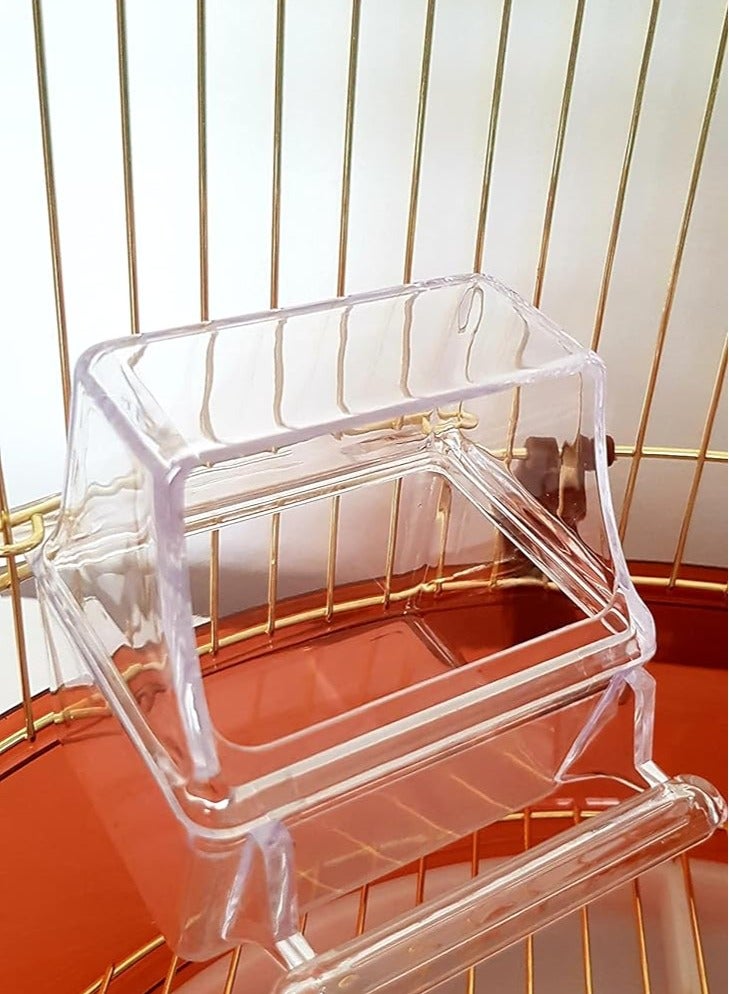 قفص طيور ذهبي كبير مع حاوية طعام  أرجوحة وعصا خشبية مناسبة للببغاوات الصغيرة والمتوسطة مثل ببغاء الكونيور وبادجيجار فيشر  وطائر الحب والكوكتيل والكناري جولد فينش - Image 4