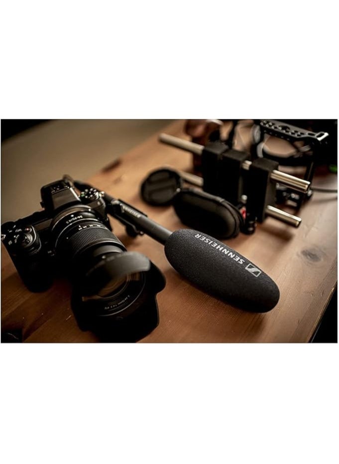 Sennheiser Sennheiser Professional Mke 600 Shotgun Microphone With XLr-3 To 3.5Mm Connector For Video Camera/Camcorder, 505453, Black, Microphone, Windshield And Shockmount  - Image 2