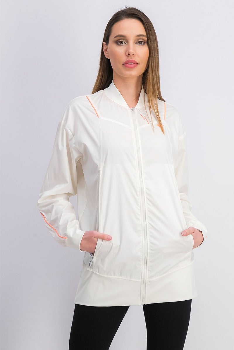 PUMA Women Pearl Woven Jacket, Marshmallow - Image 1