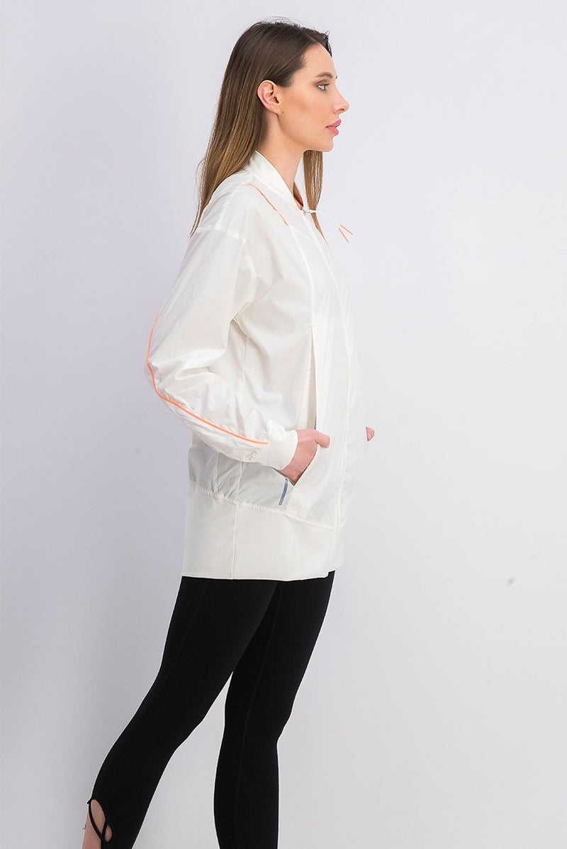 PUMA Women Pearl Woven Jacket, Marshmallow - Image 3