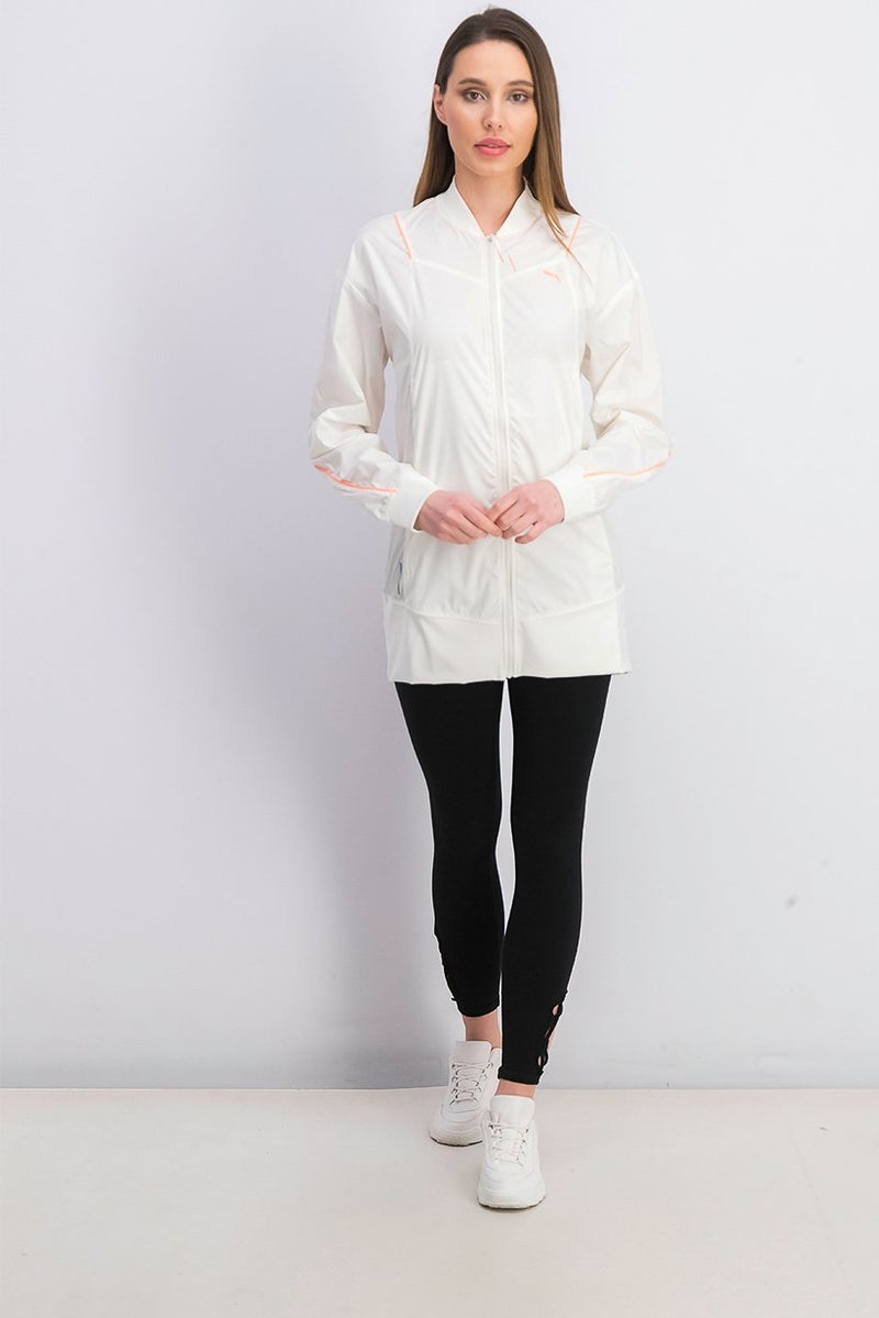 PUMA Women Pearl Woven Jacket, Marshmallow - Image 4