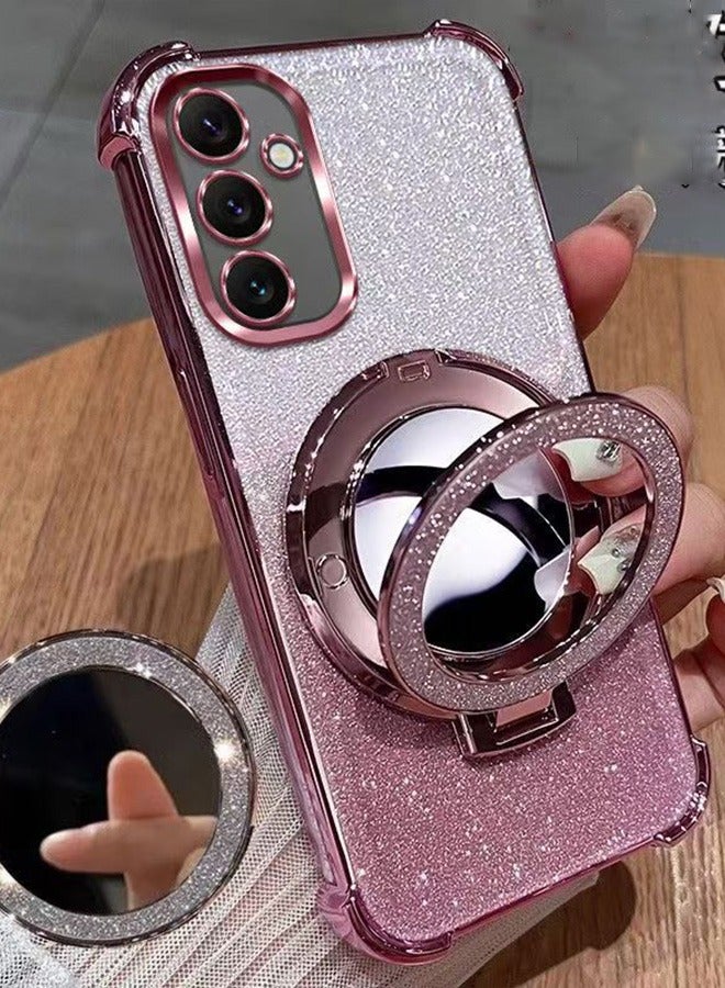 Geustos Suitable for Samsung Galaxy A56 5G Electroplated Shiny Stand Mobile Phone Protective Case - Image 3