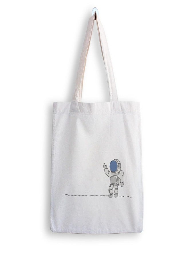 ARTBUG Tote Bag for Women with zip, Aesthetic Canvas tote bag for college girls, office, stylish and reusable - Astronaut - D No - 151 - Image 1