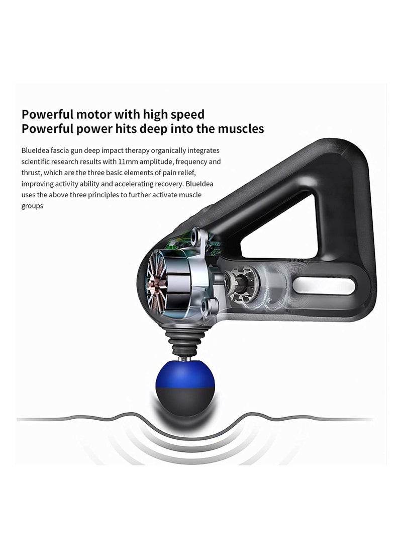 Deep Tissue Muscle Massage Gun Body Shoulder Back Neck Massager Exercising Athletes Relaxation Fitness Home Recovery Fascia Grab - Image 4