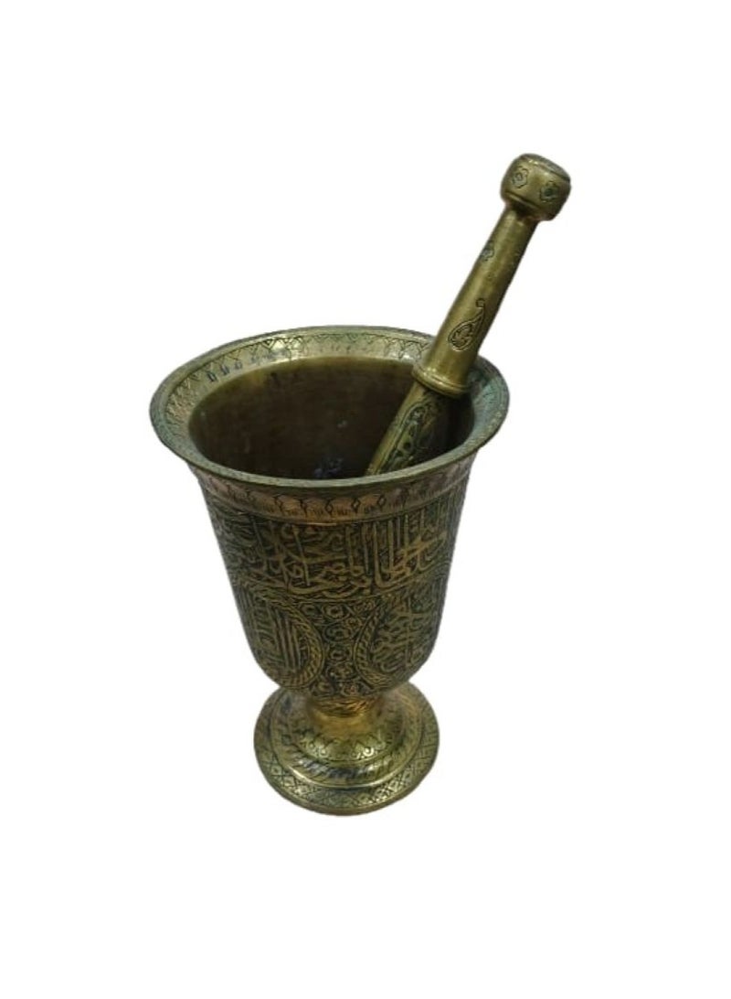 Antique Afghanistan Mortar and Pestle Set, 27cm