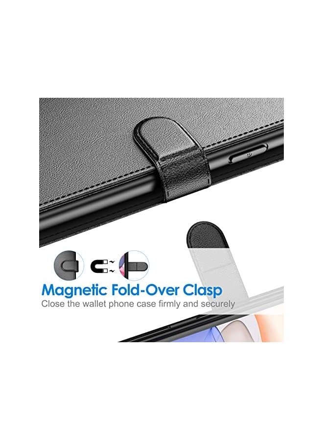 Jetech Wallet Case for iPhone 11 6.1-Inch, Shockproof PU Leather Magnetic Flip Cover with Card Holder and Stand Feature (Black) - Image 5