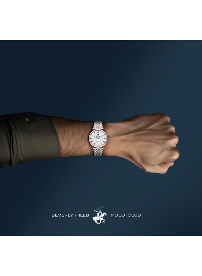 بيفرلي هيلز بولو كلوب Beverly Hills Polo Club BP3616X.330 Men Analog Display Watch & Metal Strap Silver