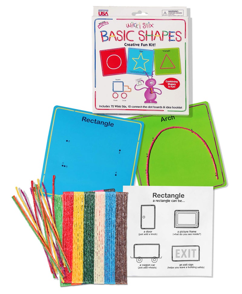 WikkiStix Early Learning Trio, Alphabet, Numbers and Shapes for Easy, Fun Preschool Learning, Made in The USA - Image 4