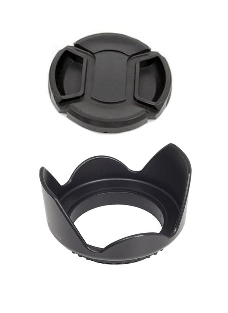 Generic - 6 in 1 Kit Lens Cap Hood UV+CPL+FLD Circular Polarizer Filter Case for Canon/Nikon/Sony/Olympus/Pentax/Panasonic Camera Lenses (55MM) - Image 1