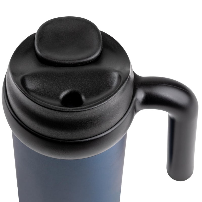 Manna Mocha Double-wall Vacuum Insulated Travel Mug with Leak-proof Easy-Align Lid - 16 Oz - Sapphire - Image 3