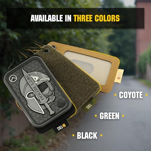 M-Tac Tactical Hanging ID Card and Patch Holder with Hook and Loop Surface and Draw Cord (Coyote) - Image 4