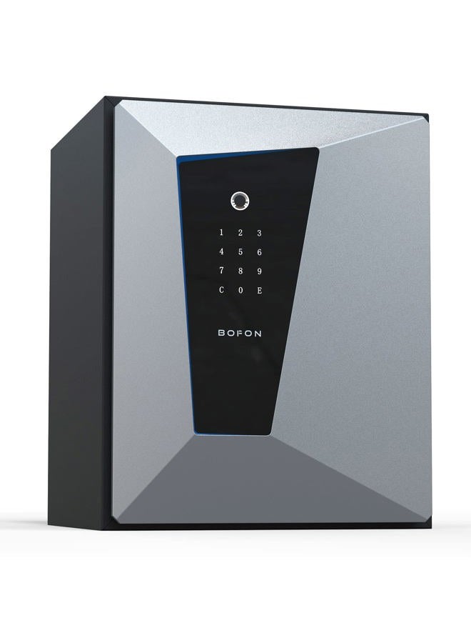 BOFON Y-Series Fingerprint Smart Safe Box, Security Box with Key,1.45 Cubic, Safety Box for Home (2.1 Cubic Feet Fireproof-45FF) - Image 1