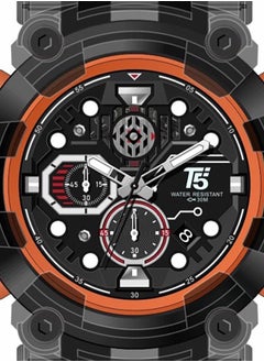 T5 T5 Mens Chronograph Silicone Strap Watch H4011G  - Image 2
