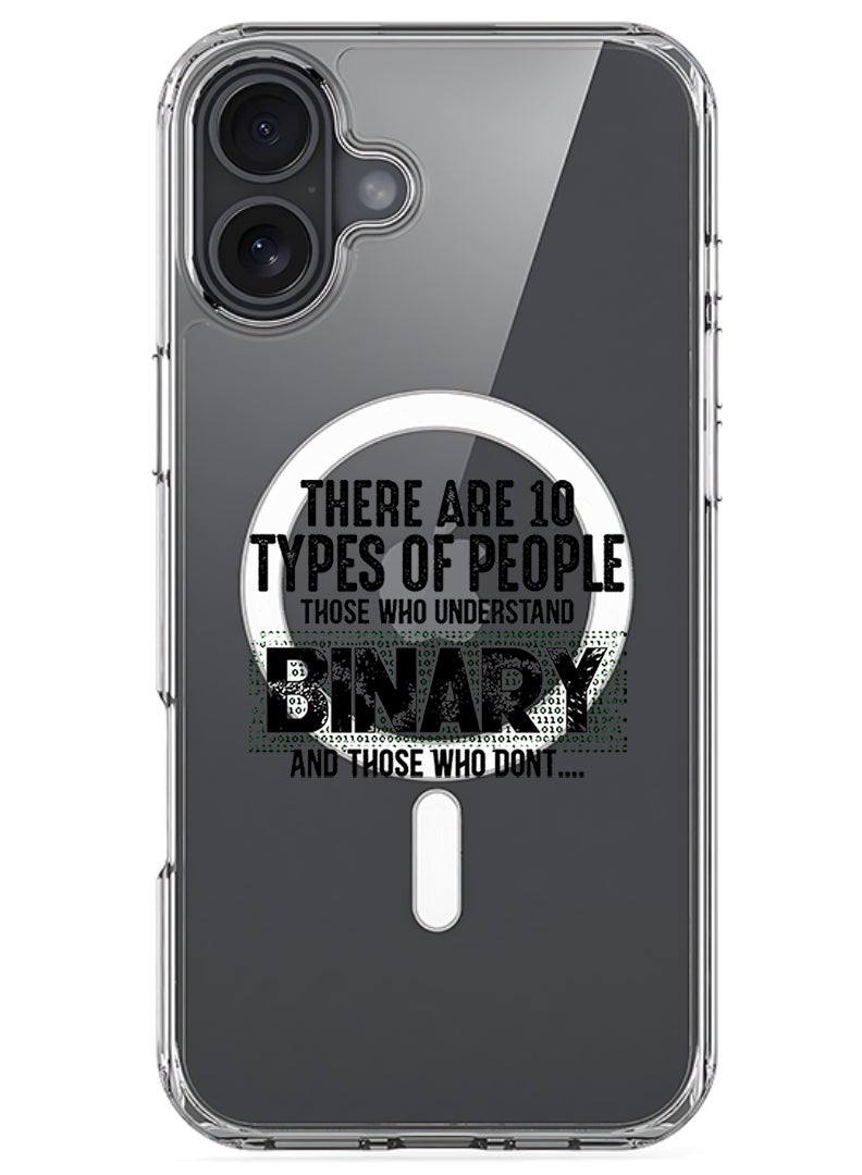 Theodor Magnetic Case for Apple iPhone 17 Compatible with MagSafe Wireless Charging, Shockproof Phone Bumper Cover - Binary Black - Image 1