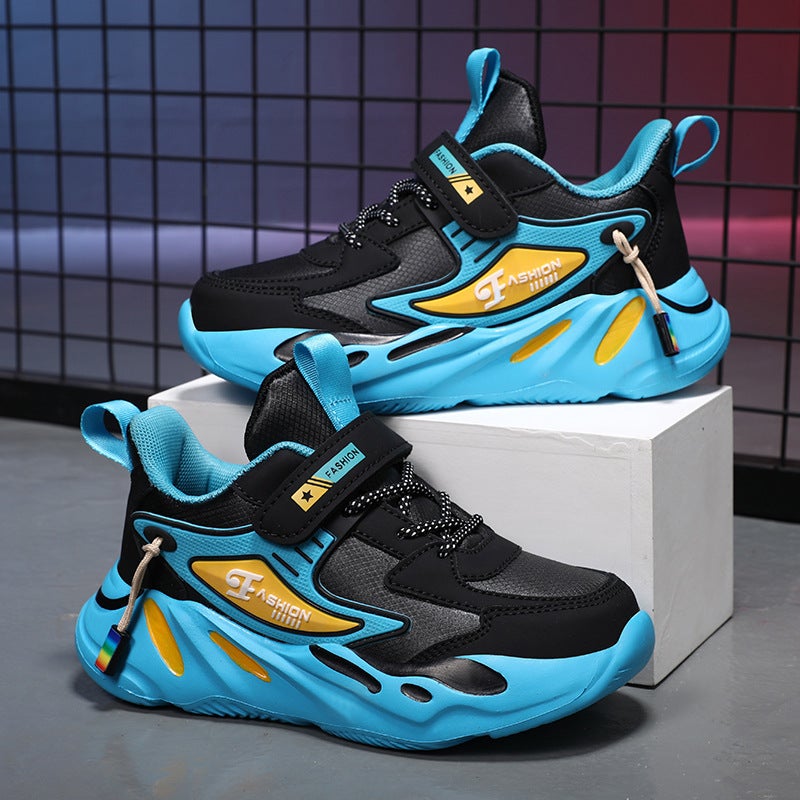 Mesh Sneakers Lightweight Flexible Sole Walking Shoes For Kids Indoor And Outdoor Activities - Image 1