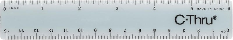 Westcott InchMetric Ruler 6Inch15cm KT40 KT40 Clear