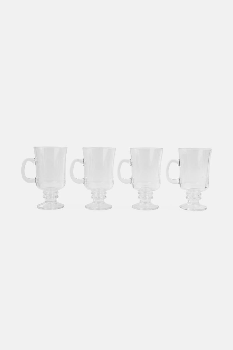 Precious Home 4 Pieces Irish Coffee Set 237 ml, Transparent  - Image 1