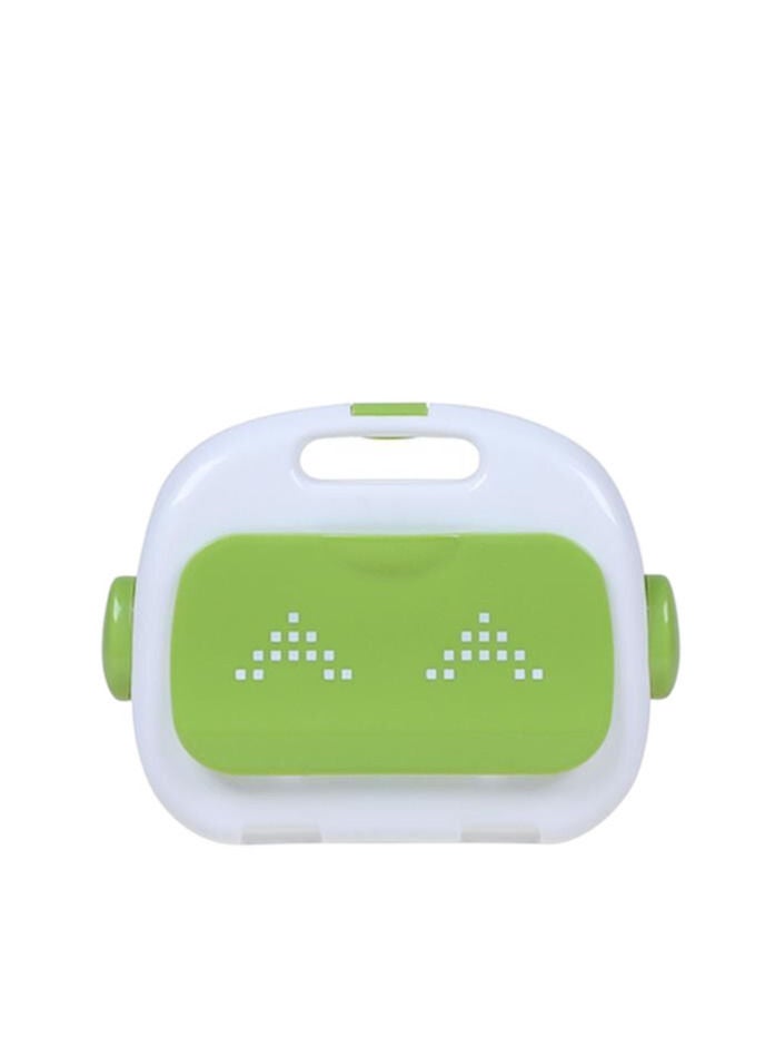 XiuWoo Children's Bento Lunch Box Fresh-Keeping Lunch Box Lunch Plate With Fork-Green  - Image 3
