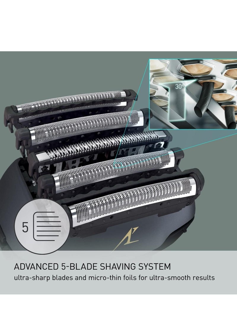 Panasonic - Panasonic ARC5 Electric Razor for Men with Pop-up Trimmer, Wet Dry 5-Blade Electric Shaver with Intelligent Shave Sensor and 16D Flexible Pivoting Head - ES-LV67-K (Black) - Image 1