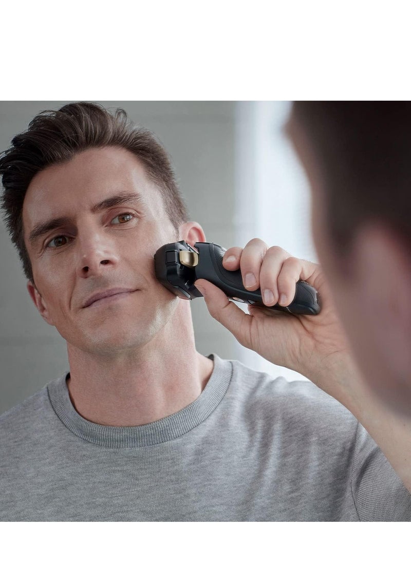 Panasonic - Panasonic ARC5 Electric Razor for Men with Pop-up Trimmer, Wet Dry 5-Blade Electric Shaver with Intelligent Shave Sensor and 16D Flexible Pivoting Head - ES-LV67-K (Black) - Image 1