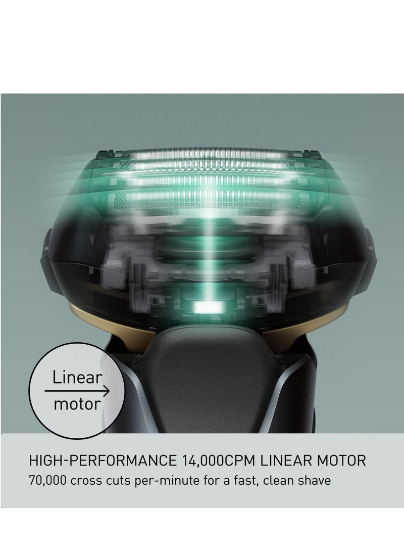 Panasonic - Panasonic ARC5 Electric Razor for Men with Pop-up Trimmer, Wet Dry 5-Blade Electric Shaver with Intelligent Shave Sensor and 16D Flexible Pivoting Head - ES-LV67-K (Black) - Image 1