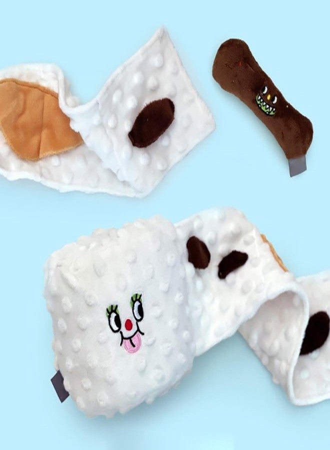 Restokki Dog Snuffle Nosework Toy - Toilet Paper Dog Toy Plushie Interactive Puzzle Toy - Treat Hide and Seek for Fun - Image 3