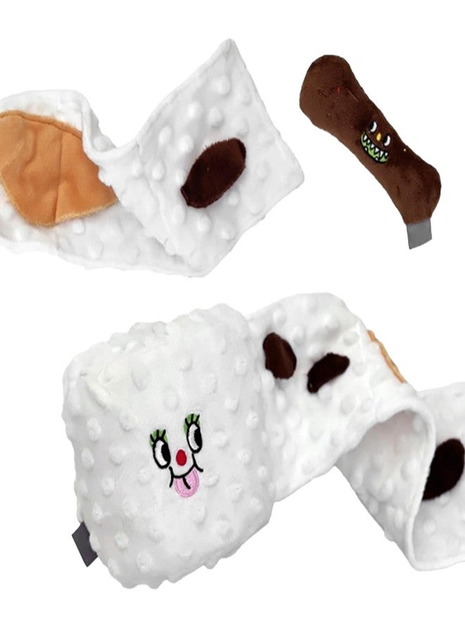 Restokki Dog Snuffle Nosework Toy - Toilet Paper Dog Toy Plushie Interactive Puzzle Toy - Treat Hide and Seek for Fun - Image 1