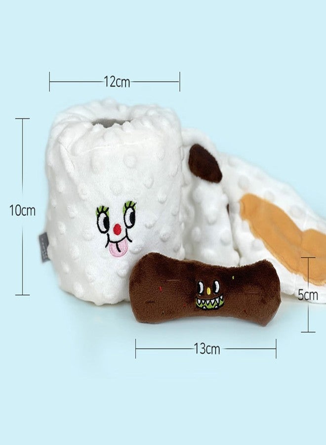 Restokki Dog Snuffle Nosework Toy - Toilet Paper Dog Toy Plushie Interactive Puzzle Toy - Treat Hide and Seek for Fun - Image 5